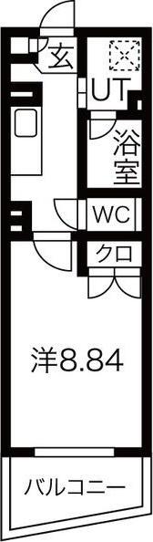 アールズタワー東山公園(1K/5階)の間取り写真