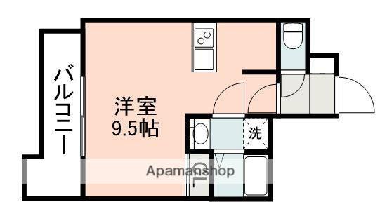 S-RESIDENCE加治屋町ACHIEVE(ワンルーム/11階)の間取り写真