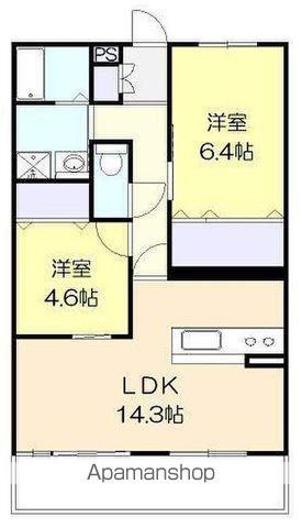 アルテマイスターIO(2LDK/4階)の間取り写真
