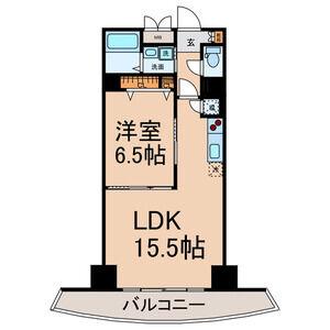 メディオ18/MEDIO18(1LDK/4階)の間取り写真
