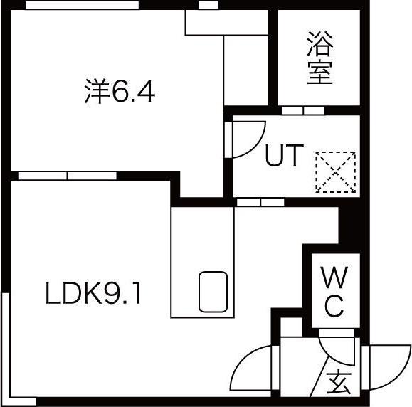 FIORE SARA(1LDK/3階)の間取り写真