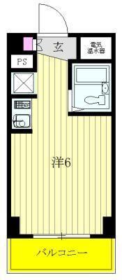トップ立川(ワンルーム/3階)の間取り写真