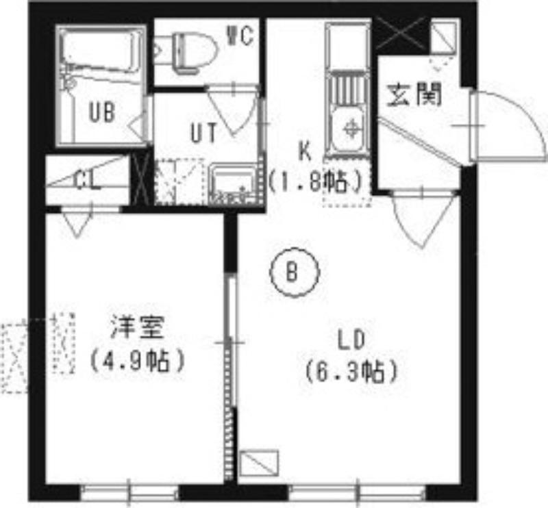 ESPERANZA(1LDK/4階)の間取り写真