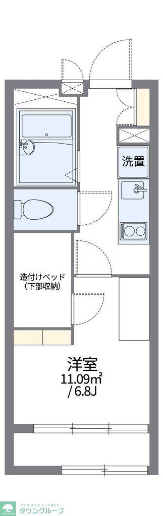 レオパレスBONHEUR弐番館(1K/2階)の間取り写真
