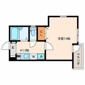 SY DAITA(1K/2階)の間取り写真