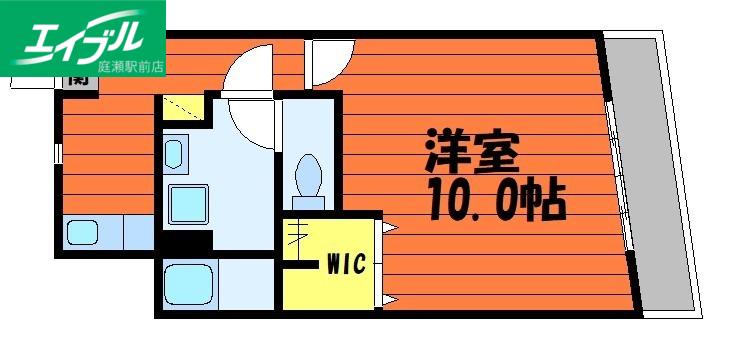 エンゼル33(1K/3階)の間取り写真