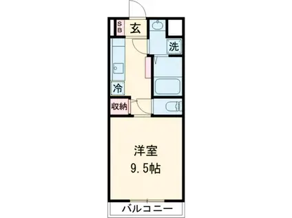 幸マンション(1K/1階)の間取り写真