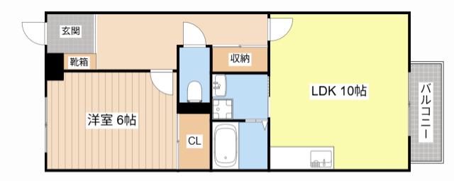 CASA FORESTA(1LDK/1階)の間取り写真
