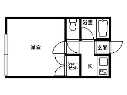 DREEM HOUSE ココロ(1K/2階)の間取り写真