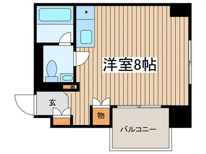 ダイアパレス新栄(ワンルーム/6階)の間取り写真