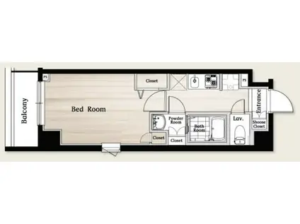 Nステージ鶴見(1K/3階)の間取り写真