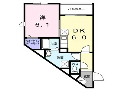 ジョリエメゾン千石(1DK/2階)の間取り写真