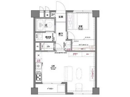 東武西池袋サンライトマンション(1LDK/3階)の間取り写真