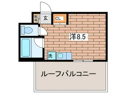 コーポサンライフ井土ヶ谷第二(ワンルーム/4階)の間取り写真