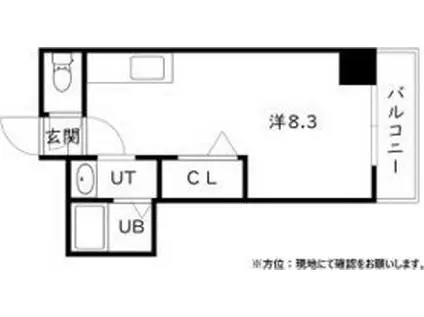 グランドサクセス(1K/3階)の間取り写真