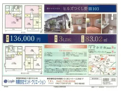ヒルズつくし野III(3LDK/1階)の間取り写真