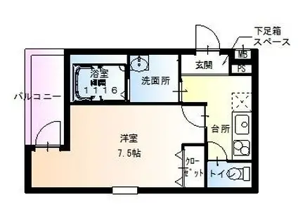 フジパレス堺梅北3番館(1K/3階)の間取り写真