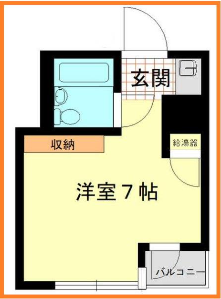 ロジマン西麻布(ワンルーム/5階)の間取り写真