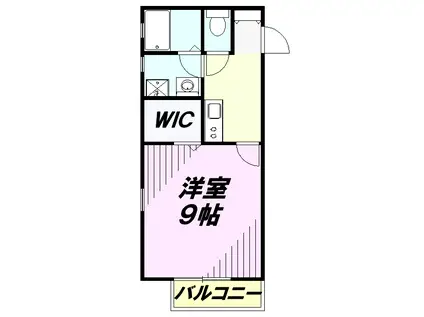 オリエンタル コスモ(1K/2階)の間取り写真