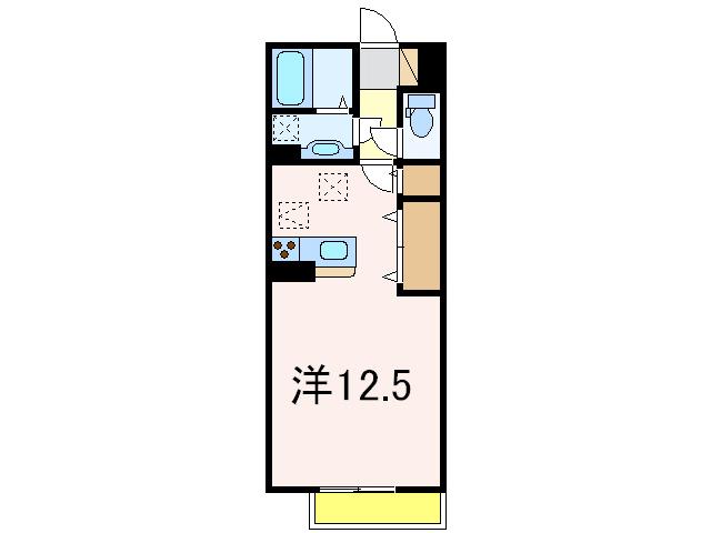WHITE ROOM曙(ワンルーム/2階)の間取り写真