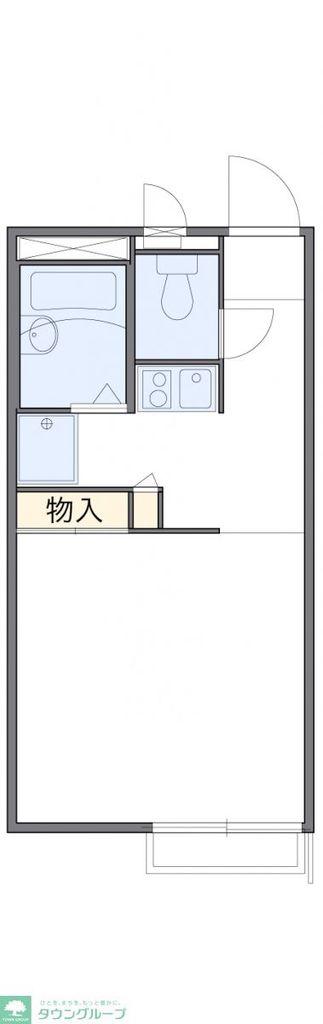 レオパレスクレール(1K/2階)の間取り写真