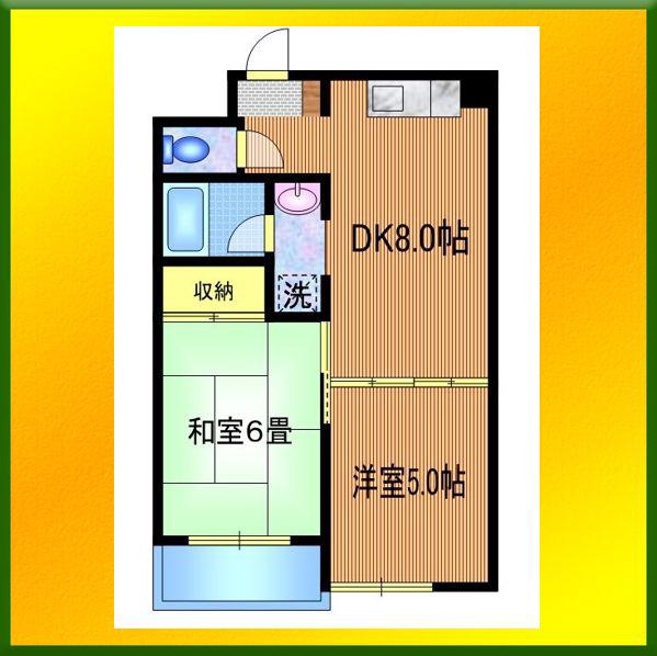 センチュリー伏見(2DK/3階)の間取り写真