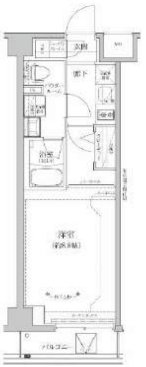 RELUXIA GRANDE 川崎大師公園(1K/5階)の間取り写真