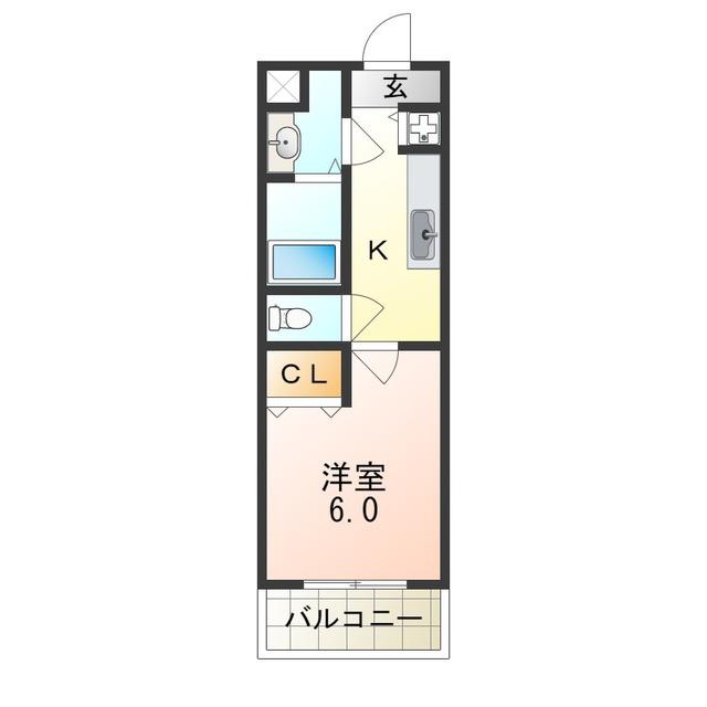 アイボリコート(1K/3階)の間取り写真