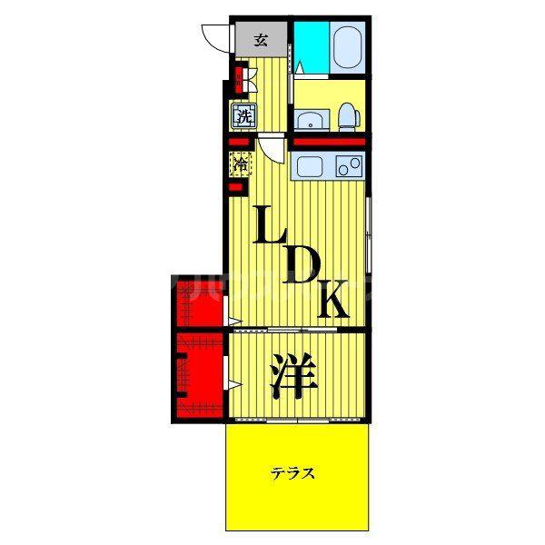 CASA CALIDA(1LDK/1階)の間取り写真