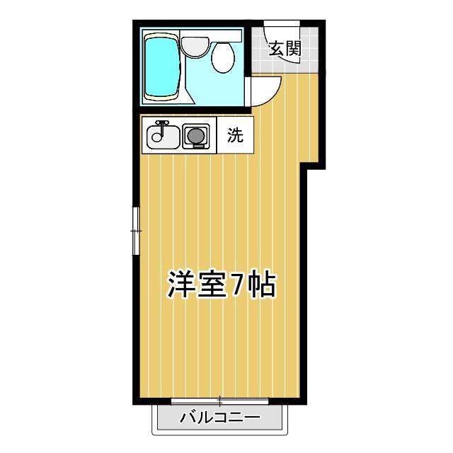 OLA COURT 西田辺(ワンルーム/5階)の間取り写真