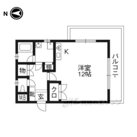 ESPERANZA河村(ワンルーム/2階)の間取り写真