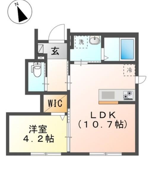 メゾン瑞祥(1LDK/1階)の間取り写真
