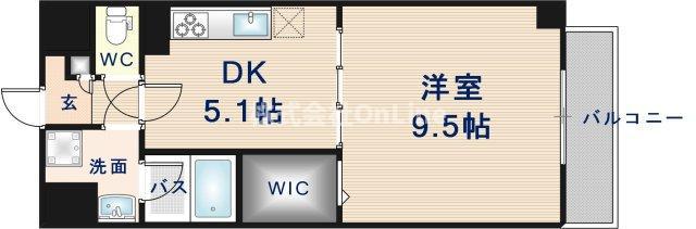 Y`Z LUCAO(1DK/2階)の間取り写真