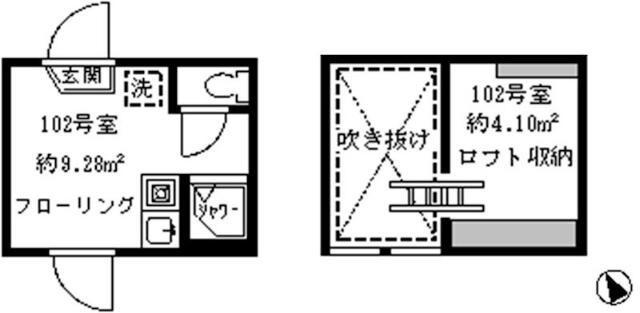 ソフィアジェラート(ワンルーム/1階)の間取り写真