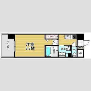 エスペランサ上前津(1K/12階)の間取り写真