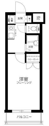 メインステージ池袋(1K/5階)の間取り写真