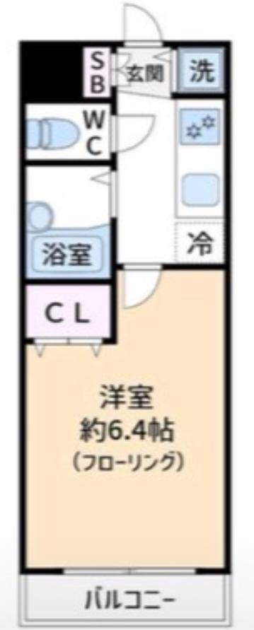 セントパレス方南町(ワンルーム/4階)の間取り写真