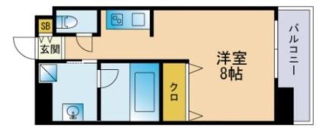エムティースクエア吉塚駅前(1K/5階)の間取り写真