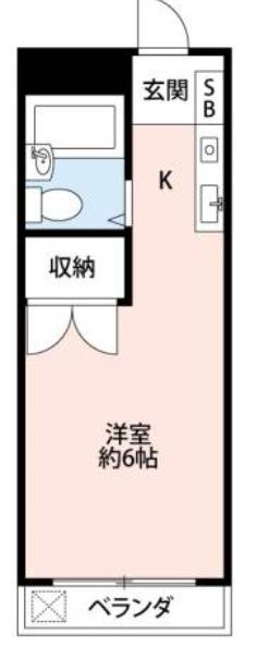 ドーム西川口(1K/3階)の間取り写真