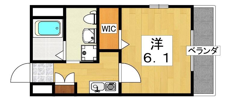 MSスクエア香里園(1K/3階)の間取り写真