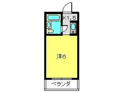 日吉カレッジハウス(ワンルーム/3階)の間取り写真