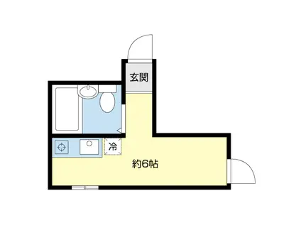 ライフピアラベンダー(ワンルーム/1階)の間取り写真