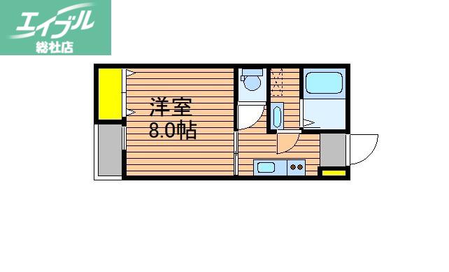 OCTO CASA SOJA(1K/2階)の間取り写真