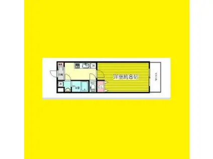 コンセルト片山(1K/4階)の間取り写真