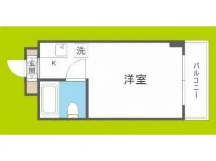 ラパンジール九条(1K/3階)の間取り写真