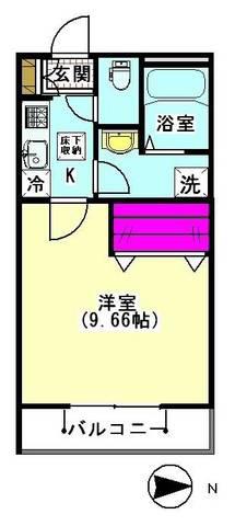 プルミエール・オオツカ(1K/2階)の間取り写真
