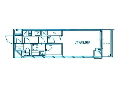 MAXIV川崎サウス(1K/3階)の間取り写真