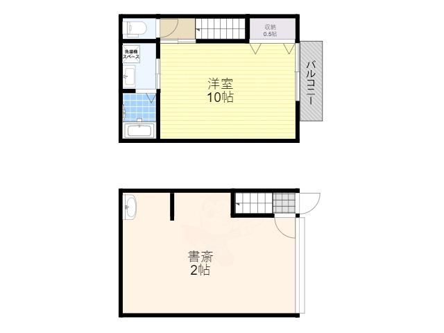 GAZZELE STYLE 西住之江(ワンルーム/1階)の間取り写真