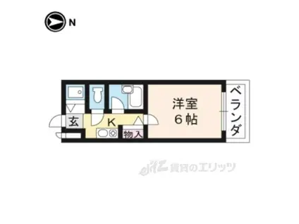 ステージハウス(1K/1階)の間取り写真