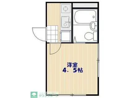 DRホームズ川口元郷Ⅱ(1K/3階)の間取り写真